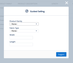 Guided Selling Screenshot